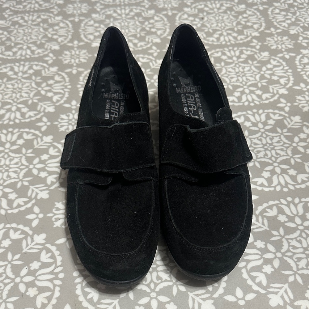 Mephisto Black Suede Loafers